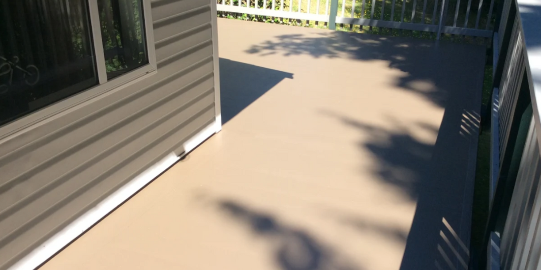 Painted outdoor deck
