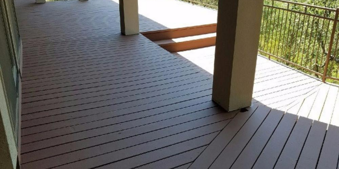 outdoor wooden deck