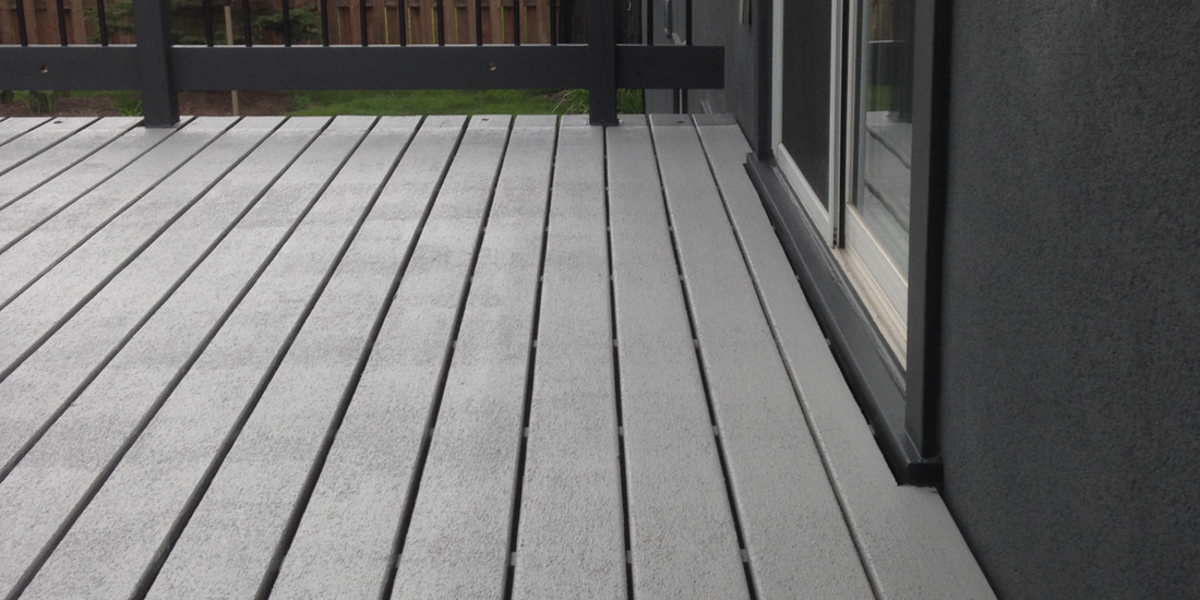 Gray patio deck