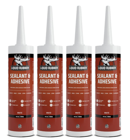 Silicone Caulking Adhesive Protective Sealant | Liquid Rubber White