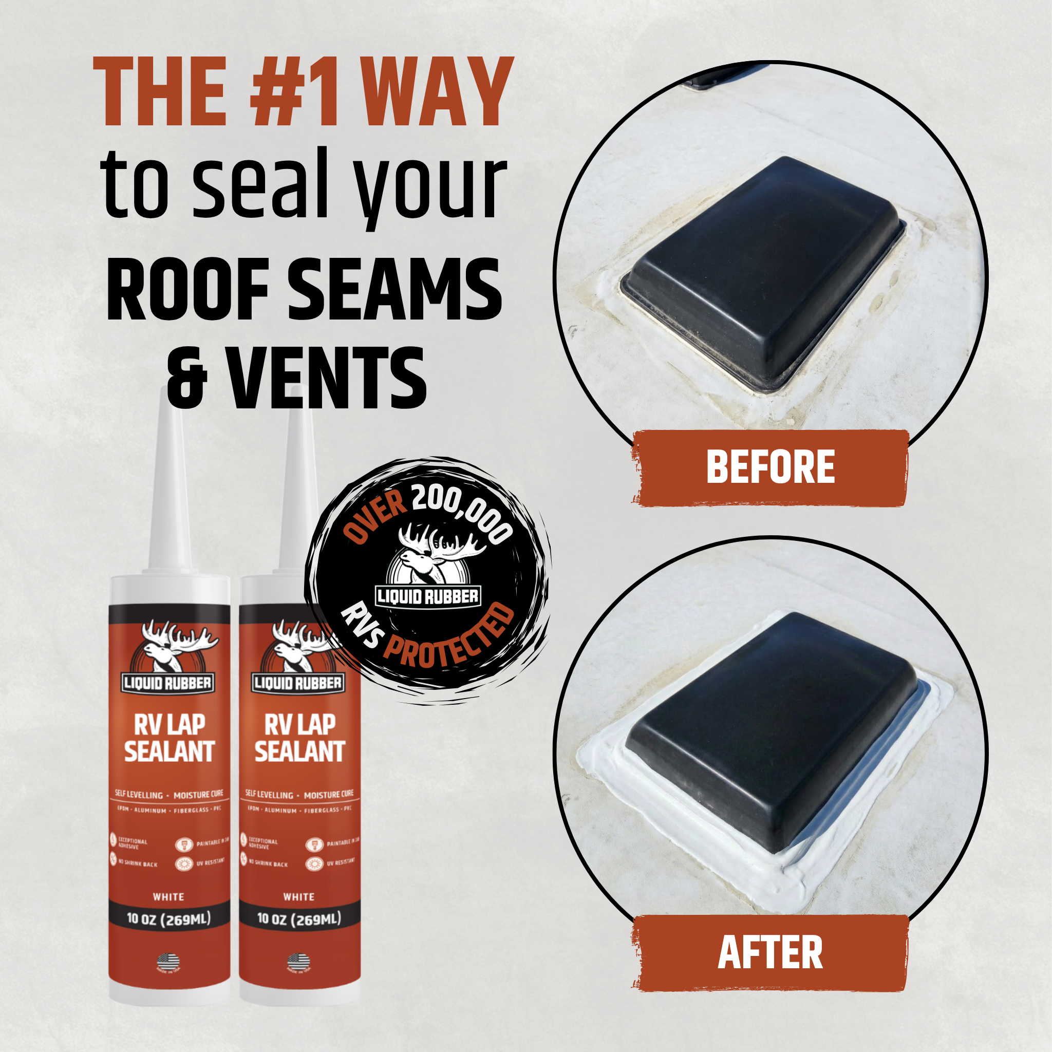 Self-Levelling Lap Sealant - RV Roof Waterproof Protection – Liquid Rubber
