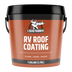 Liquid Rubber RV Roof Coating 1-gallon bucket transparent background