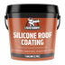 Liquid Rubber Silicone Roof Coating 1-gallon bucket transparent background