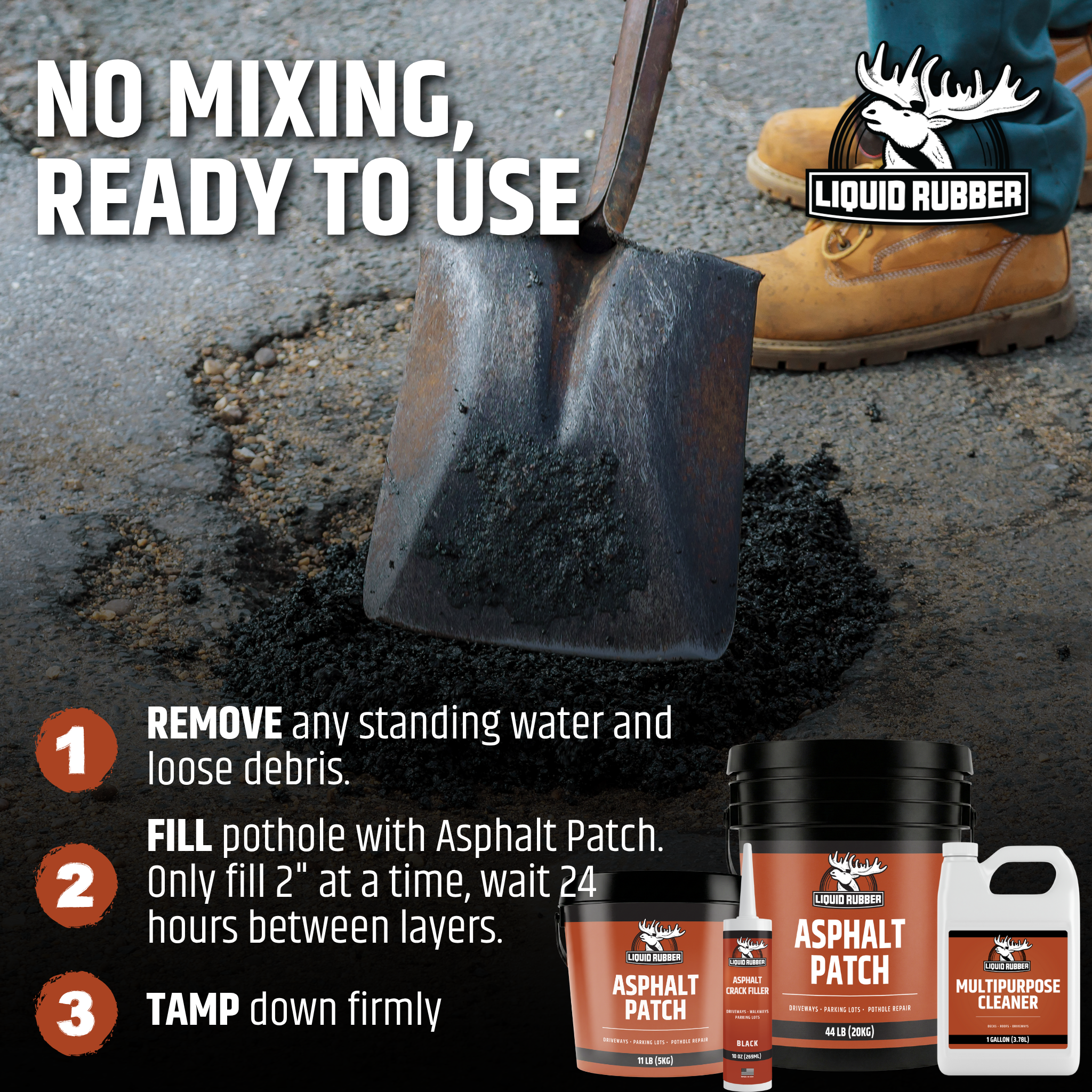 Api Liquid Patch Asphalt Patch – Liquid Rubber