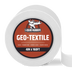 Liquid Rubber Geo-Textile roll, white fabric tape, 4in x 160ft, for decks, foundations, shower liners, and planter boxes

