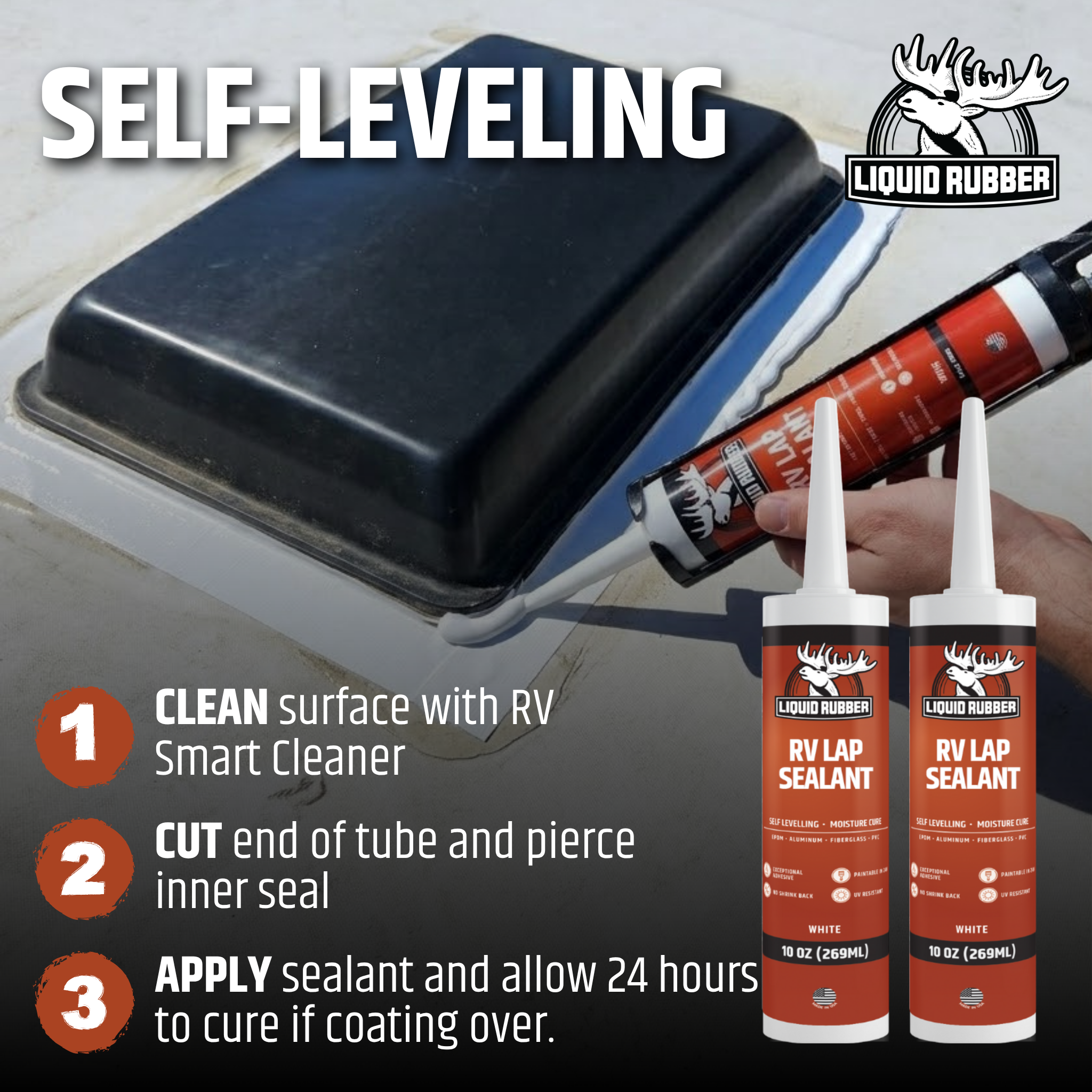 Self-Levelling Lap Sealant - RV Roof Waterproof Protection – Liquid Rubber