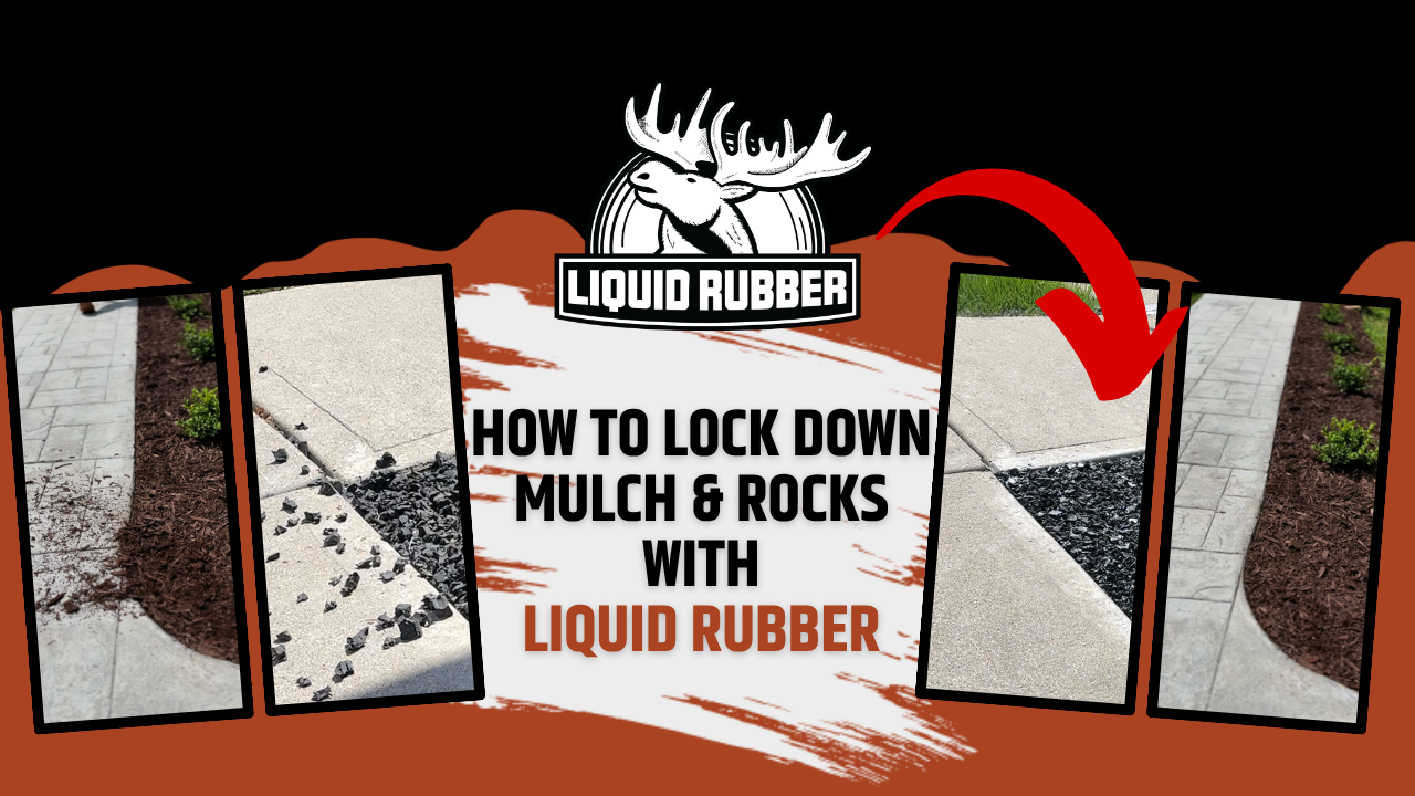 Video showing how to apply Liquid Rubber Mulch and Rock Glue