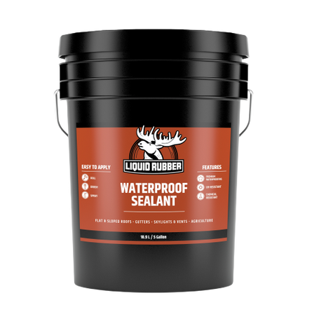 Liquid Rubber Waterproof Sealant - Original Black - 5 Gallon